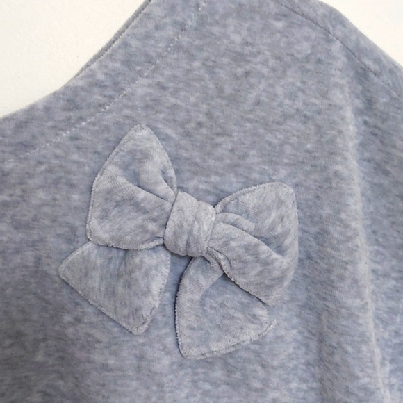 Juicy couture 90s y2k velvet bow short sleeve top - Picture 3 of 10